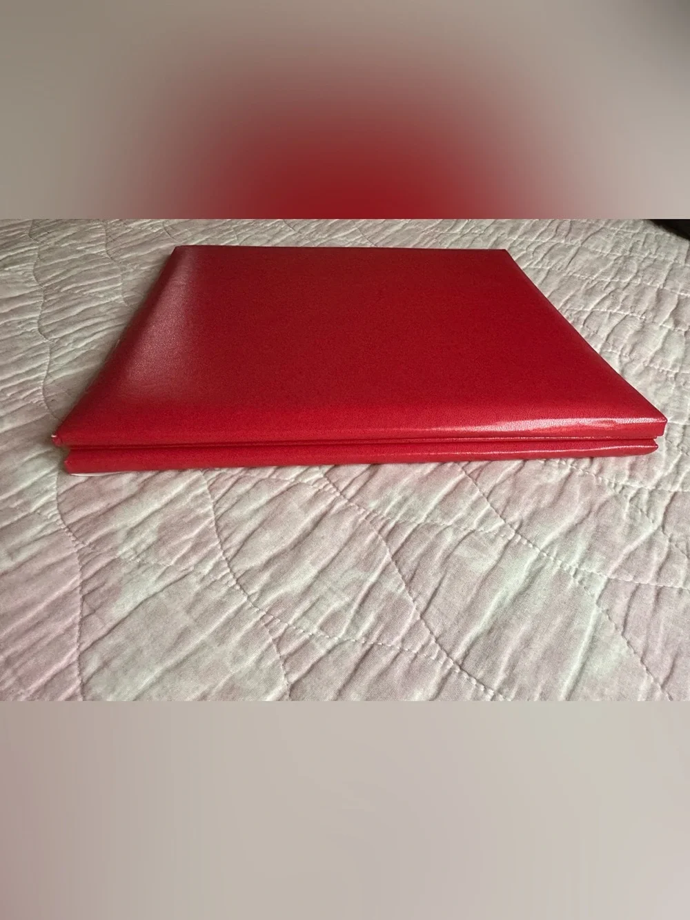 Red Leather-Look 20 Page Top Load Scrapbook / Photo Album 12x12”